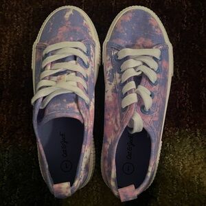 Girl’s Cat & Jack tye-dye sneakers, size 1 (little/big kids), NWOT